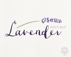 Premade Logo Watercolor Lavender Flower Calligraphic Custom Logo Design For Blogger Studio Shop Craft Boutique Photographer Brand Logomarca Estampas Ideias