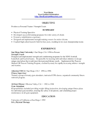 Personal Trainer Resume Objective Trainer Resume Sample Gallery Photos Personal Resume Job Resume Samples Resume