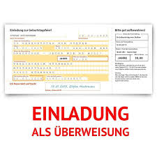 Einladungskarten Zum Geburtstag 30 Stuck Uberweisung Sepa Bank Konto Zahlung Geldsendung Witzige Einladungskarten Einladungen Einladung Geburtstag