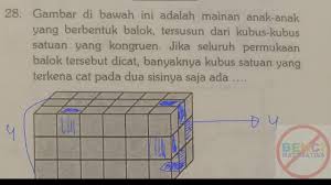 Akan dibuat model kerangka balok dari kawat yang panjangnya 10 m. Jumlah Kubus Pediksi Unbk Matematika Smp 2018 No 28 Youtube
