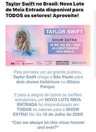 Atencao A T4f Disponibilizou Um Taylor Swift Brasil Facebook