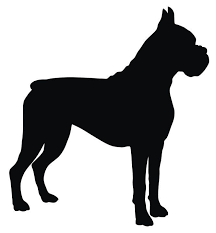 Black And White Boxer Dog Head Silhouette Boxer Silhouette Boxer Dog Tattoo Animal Silhouette Boxer Dogs