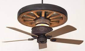 Ceiling fans can do precisely that, circulating air which is not only important for our health but also makes our indoors climate more pleasant. Copper Canyon Western Star Wagon Wheel Ceiling Fan