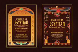 Download free premium after effects templates direct download links , browse our free collection and enjoy the free template , ae, adobe premiere effects , plugins , add ons all free to download. Antique Egyptian Design Templates In Flyer Templates On Yellow Images Creative Store
