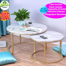 Veneer is a form of natural wood and would require more care to. Marble Texture Coffee Table For Living Room Sofa Side Round Coffee Tea Table 2 In 1 Combination Furniture Golden White Black Coffee Tables Aliexpress