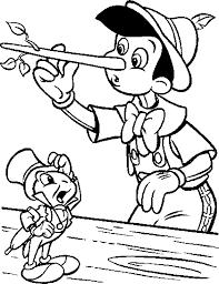 Pinocchio Surprised Because His Nose Could Long Coloring Pages Masal Bebek Oyuncaklari Durustluk