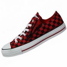 Black And Red Checkered Converse Checkered Shoes Converse Chuck Taylor Sneakers