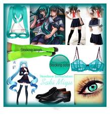 Yandere Simulator Saki Miyu By Fashionstylegirl1 Liked On Polyvore Featuring Heidi Klum And Coshome Yandere Simulator Clothes Design Yandere