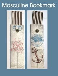 Masculine Bookmark Stampin By Genny S Blog Bookmarks Handmade Book Markers Book Crafts
