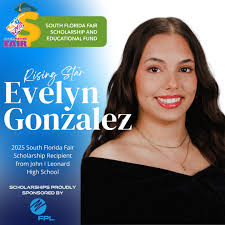 Congratulations to the outstanding recipients of the 2025 South Florida  Fair Scholarships! 🎉 🎓Daniel Tovar, Amelia Welch, and Evelyn Gonzalez for  earning the South Florida Fair Scholarship 🌟Isabella Carillo for receiving  both