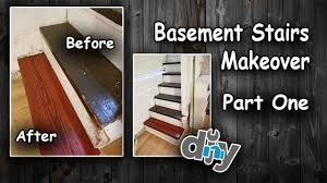 Generally, if individual steps are broken or rotten, then it's okay to repair it. Basement Stairs Makeover Part One Youtube