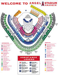 angels stadium seating chart with rows anaheim stadium seating