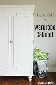 These contemporary closets offer large storage sections with metal hangrods at 68.25 height to store hanging items such as long jackets, dresses and blazers. How To Build A Diy Wardrobe Armoire Storage Cabinet With Shelves