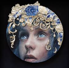 Georgia-based artist June Stratton is best known for representational,  figurative, oil paintings that portray strong women and elegant assemblage.  Her recent works incorporate gold leaf and handmade plaster (fresco-secco)  casts. These casts