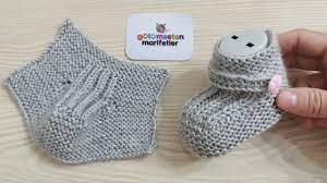 yeni dogan bebek patigi iki sis ile bebek patik modeli yapilisi yeni patik modelleri yapilisi youtube baby knitting patterns patikler krose