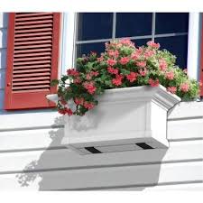 Mayne Yorkshire 12 In X 24 In Vinyl Window Box 4822w The Home Depot In 2020 Window Planter Boxes Yorkshire Window Box Window Box