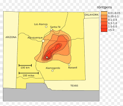 Route 54, route 56, route 60, route 62, route 64, route 70, route 82, route 84, route 180, route 285, route 380 and route 491. Trinity Fallout Radiation Levels In New Mexico Map Clipart 477806 Pikpng