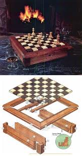 Walnut case with a walnut/maple/oak inlay chess table top. Chess Board Plans Woodworking Plans And Projects Woodarchivist Com Beginner Woodworking Projects Chess Board Wood Projects Plans