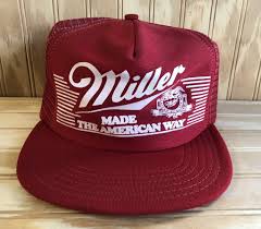 Trucker hat usa carries trucker hats from the 1970's, 1980's, most new old stock. Vintage 80s Miller Beer Trucker Hat Made In Usa Mesh Back Snapback Red Original Throwback Racing Cap Rare The American Way Trucker Hat Mesh Baseball Cap Vintage Trucker Hats