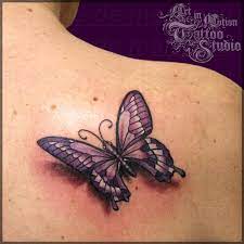 Impresionantes Disenos De Tatuajes De Mariposas Purple Butterfly Tattoo Butterfly Tattoo Designs Tattoos