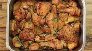 1 bay leaf, crushed, 1 teaspoon fennel seeds, 1/2 teaspoon crushed red pepper flakes; One Pan Roasted Chicken And Potatoes Recipe Youtube