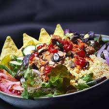 Bbq jackfruit, couscous & bok choy bowl. Kleiner Veganer Rein Vegane Empfehlung Vegan Guide Nurnberg