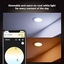 Amazon Com Philips Hue White Ambiance Led Smart Retrofit 5 6 Inch Recessed Downlight Bluetooth Zigbee Compatible Warm To Cool White Light Hue Hub Optional Home Improvement
