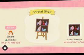 Pin By Tiffany On Acnh Things Crystal Shelves Custom Design Animal Crossing
