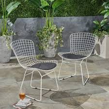 You Ll Love The Hively Patio Dining Chair With Cushion At Wayfair Great Deals On All Outdoor Products Outdoor Dining Chairs Dining Chairs White Dining Chairs