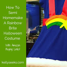 So we spent the last month. How To Semi Homemake A Rainbow Brite Halloween Costume Kelly Seeks