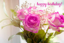 Check spelling or type a new query. Beautiful Bouquet Of Roses On A Window With The Text Happy Birthday Stock Photo Picture And Royalty Free Image Image 106636053