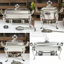 Classic Catering Stainless Steel Chafer Full Chafing Dish Size Buffet Half Set Ebay Chafing Dishes Buffet Set Up Wedding Buffet Food