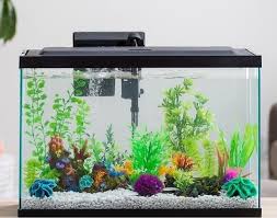 29 Gallon Aquarium With Led Light Filter Heater Net Hood Starter Kit Freshwater Fish Tank Lights Aquarium Decorations Fresh Water Fish Tank