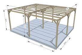 Achat Carport Auportant Double Monza 510 X 608 X 240 Cm Burger Jardipolys Abris Voiture Bois Abri Voiture Diy Plans De Pergola