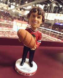 Artemi panarin and patrick kane celebrate panarin's goal #blackhawks. Meet The Artemi Panarin Bread Man Bobblehead Photos