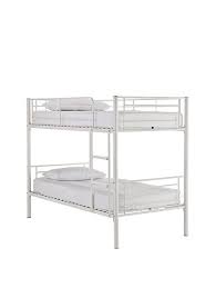 Trio grey wooden triple sleeper bunk bed. Domino Metal Bunk Bed Frame With Mattress Options Bed Frame With Mattress Metal Bunk Beds Bunk Beds