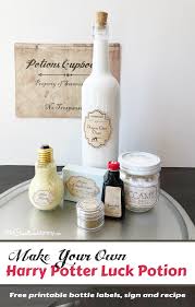 Essential oil recipe guide included! Harry Potter Potions Class Luck Potion Onecreativemommy Com