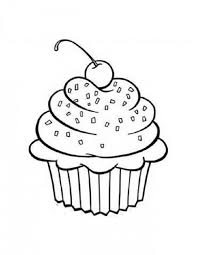 Coloring page with cake, cupcake, candy, ice cream and other des. Cute Cupcake Coloring Pages 3902 Cupcake Coloring Pages Coloringtone Book