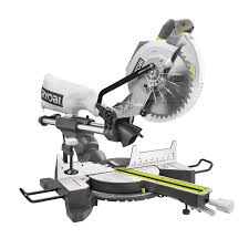 Ryobi 15 Amp 10 In Sliding Compound Miter Saw Tss103 The Home Depot Sliding Compound Miter Saw Sliding Mitre Saw Miter Saw