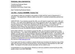 A letter of intent for a job is somewhat same as cover letter that one sends with his resume. 20 Transfer Request Letter And Transfer Offer Letter Samples