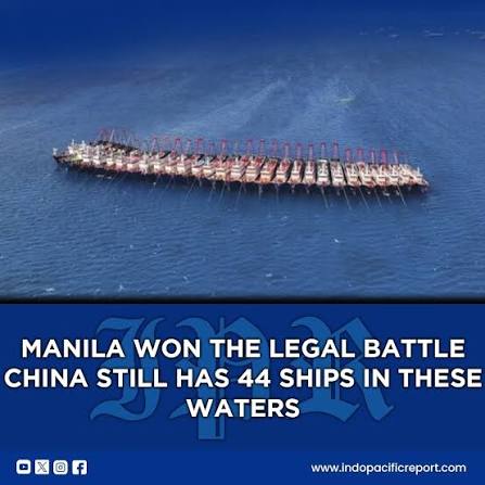44 Chinese Ships Are Sitting in Philippine Waters Right Now Commemoration is a form of resistance when enforcement remains out of reach, and the Philippines' new "West Philippine Sea Victory Day" reflects