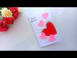 Handmade greeting for the teenagers. Beautiful Handmade Birthday Card Birthday Card Idea Youtube Simple Birthday Cards Homemade Birthday Cards Valentine Cards Handmade