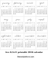 Below are printable calendars you're welcome to download and print thru year 2025. Free 2016 Printable Calendar Beverly Lefevre