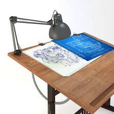 Blueprint Desk With Lamp Desk Blueprints Material Textures