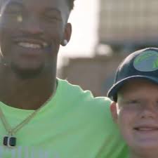 This is everything. In 2018, as part of the Make-A-Wish program, Jimmy  Butler spent the day with Ethan Whitney while he was battling cancer 🙏❤️