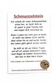 Schmunzelstein text für kinder : Schmunzelstein Zum Einstecken Mit Spruch Postkarte In Grosse S 1 5cm