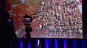 Spacex mars program is a development program initiated by elon musk and spacex in order to facilitate the eventual colonization of mars. Elon Musk Unveils Mars City Says His Spaceship Will Take You Anywhere On Earth In Under An Hour Marketwatch