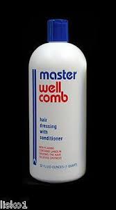 Master Well Comb Mens Hair Dressing Grooming Cream W Conditioner 32 Oz Hairdresser Hair Dryness Conditioner