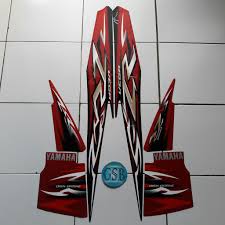 Cari motor jual body vega zr dijual dengan harga terbaik. Sticker Motor Yamaha Vega Zr 2009 Hitam Merah Shopee Indonesia