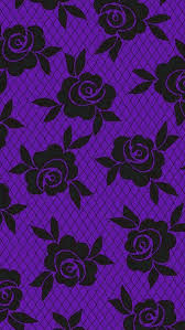 Black And Purple Flowers Wallpaper Purple And Black Lace Roses Black And Purple Wallpaper Purple Wallpaper Iphone Purple Wallpaper